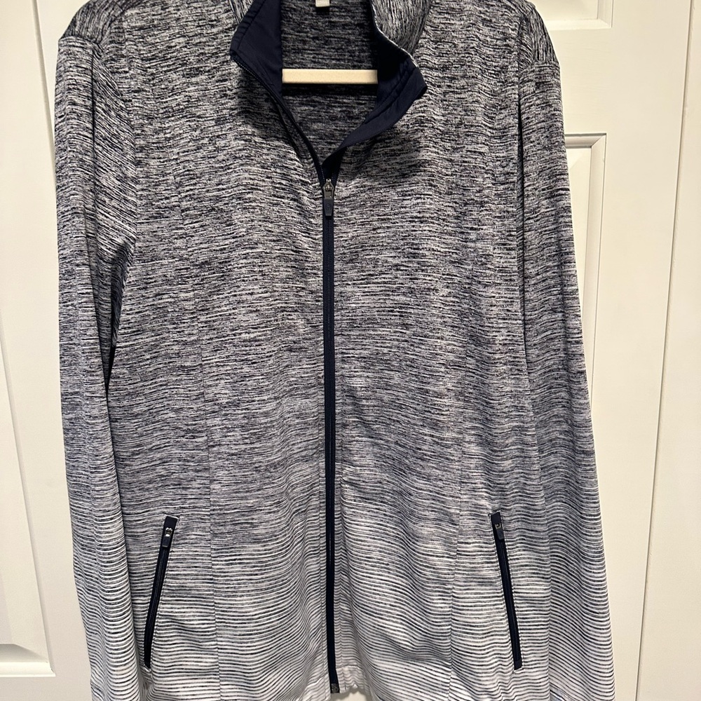 Talbots Heathered blue and white Jacket